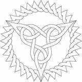Mandala Celtic Knot Embroidery Ausmalbilder Flechtmuster Dreieck Knots Spitzen Donteatthepaste Adults Deavita Zacken Getdrawings Publicat Unknown sketch template