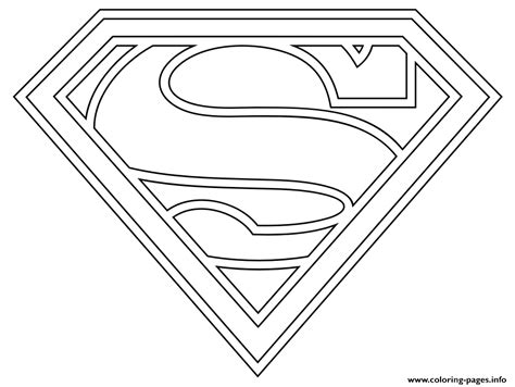 supergirl logo coloring page printable