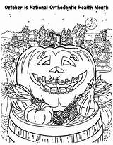 Halloween Contest Coloring Abari Orthodontics 2010 Tags October sketch template
