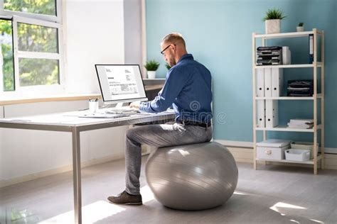 correct posture  desk  office stock photo image  male desk