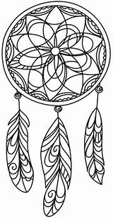 Coloring Dream Catcher Printable Kids sketch template