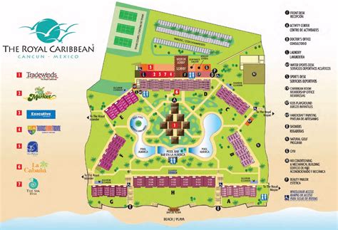resort map royal uno  inclusive resort spa cancun mexico