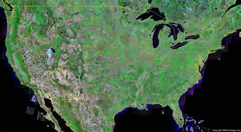 maps satellite map north america
