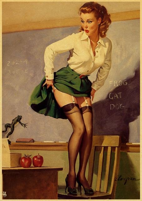 World War Ii Sexy Pin Up Girl Poster Military Bar Cafe Home Wall Decor