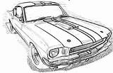 Shelby Gt500 Mustange sketch template
