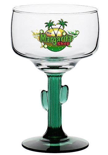 3619js 12 Oz Libbey Cactus Etched Margarita Glasses Unique