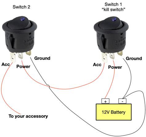 switch wiring  volt   switch wiring diagram schematic