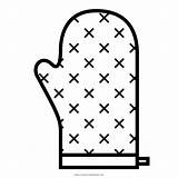 Oven Coloring Mitt Pages sketch template