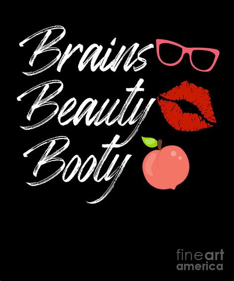 brains beauty booty emojis digital art by mike g fine art america