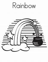 Rainbows sketch template