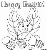 Easter Egg Hunt Coloring Pages Printable Getcolorings Bunny sketch template