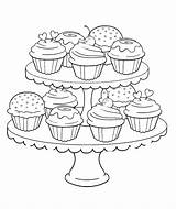 Coloring Cupcakes Pages Popsugar Printable sketch template