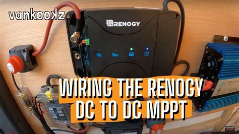 installing  renogy dc  dc mppt charge controller wiring  solar charge controller youtube