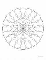 Mandala Windingpathsart sketch template