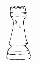 Coloring Chess Pages Rook Pieces Colouring Sketch Wooden Pawn Door Piece Sketchite sketch template