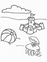 Coloring Summer Pages Preschool Kids Popular sketch template