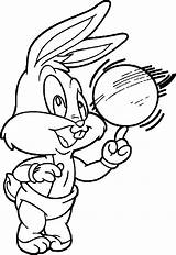 Coloring Bugs Bunny Ball Turning Fast Wecoloringpage sketch template
