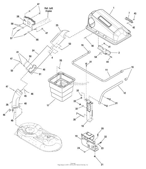 Snapper 7600082 Twin Bag Catcher Parts Diagram For