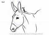 Donkey Step Burritos Tutorial Drawingtutorials101 Sencillos sketch template