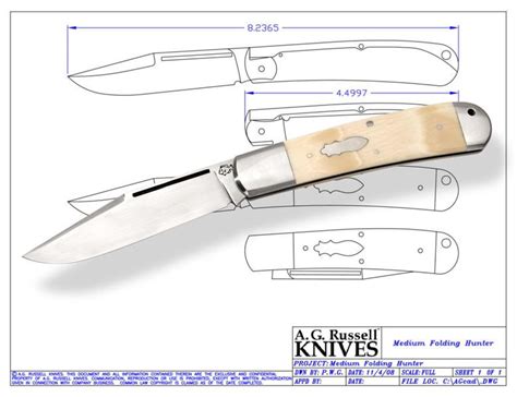 lockback knife printable folding knife templates