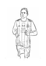Coloring Dybala Paulo Template sketch template