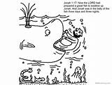 Coloring Jonah Whale Story Pages Printable Kids Adults Getcolorings sketch template