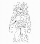Goku Saiyan Trunks sketch template