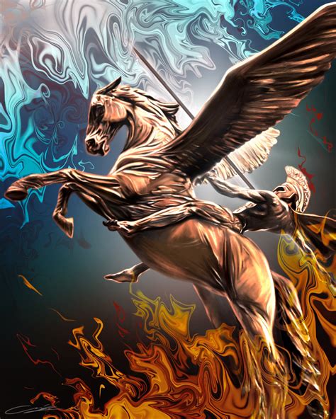 M A D S Art Gallery Artwork Pegasus And Bellerophon