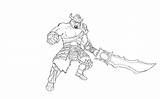 Tryndamere sketch template