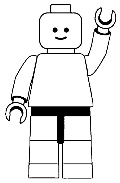 coloring page  lego man