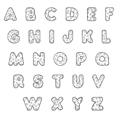 polka dot printable alphabet letters     printablee