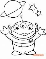 Alien Coloring Toy Story Pages Sheets Disney Printable Template Colouring Line Drawing Books Toys Buzz Boy Characters Para Drawings Disneyclips sketch template