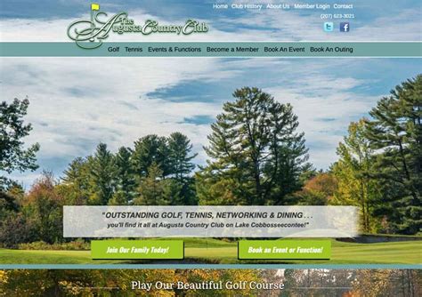 augusta country club links web design