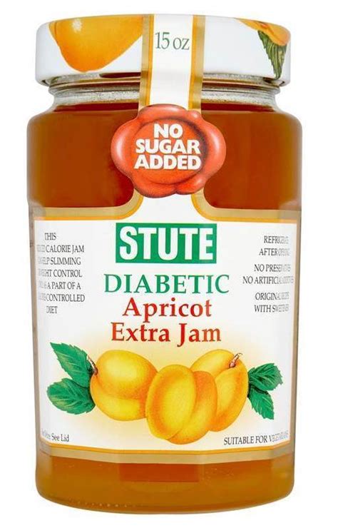 stute diabetic jam apricot  sugar  stute england