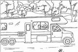 Camper Rv Coloring Pages Summer Trailer Camping Wheel Sheet Fifth Travel Printable Sheets Adult Nestofposies Vintage Kids Fun Pool Template sketch template