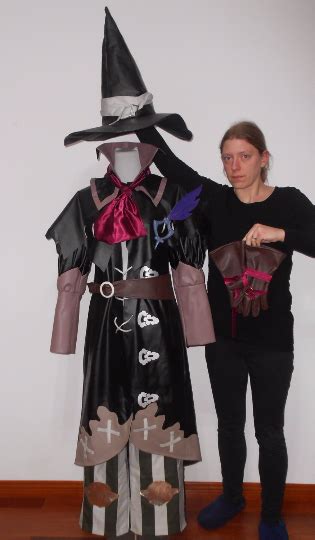 this is a custom made black mage costume from final fantasy xiv it