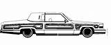 Lowrider Cadillac Coloring Pages Cars Kids Carscoloring Activities Gangster sketch template