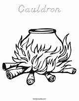 Coloring Cauldron Heksen Brew Witch Witches Tovenaars Juf Sanne Template Twistynoodle Print Kleurplaat Ketel Heks Thema Downloads Favorites Login Add sketch template
