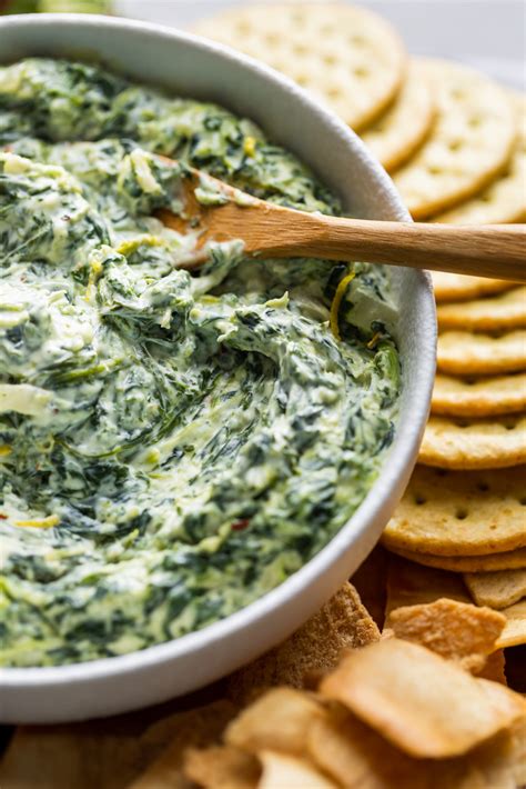 easy  delicious spinach dip olive mango