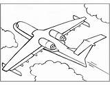 Coloring Pages Airplane Color sketch template