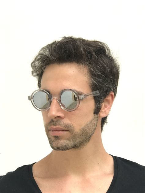 Round Clear Sunglasses Mirror Lens Cybergoth Style Ht 005 Hi Tek Webstore