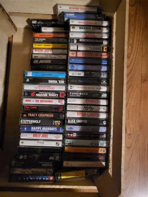lot of 20 classic rock cassette tapes 70s 80s tested led zeppelin meat