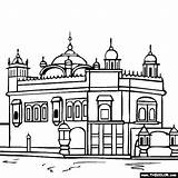Coloring Amritsar Punjabi Punjab sketch template