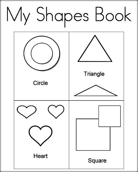 shapes educational preschool coloring pages learning shapes