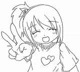 Misaki Lineart Little Deviantart sketch template