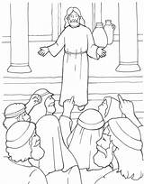 Prophet Coloring Sermons4kids Biblicos Elisha Questioned sketch template