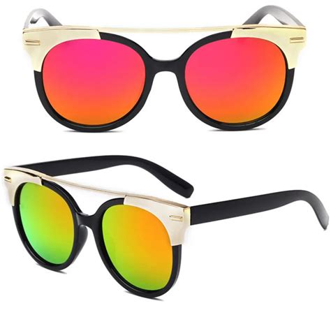 Wholesale Designer Replica Womens Men Sunglasses Trendy Mirror Lens