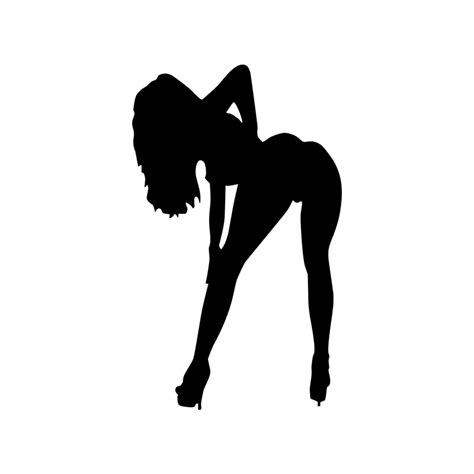buy free shipping sexy silhouette pin up girl sticker