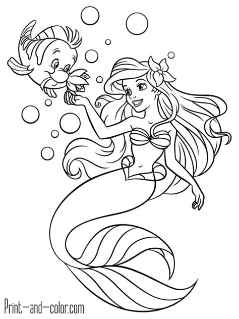 mermaid coloring pages print  colorcom mermaid
