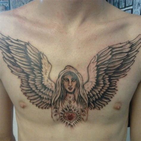 Angel Chest Tattoo Designs Ideas And Meaning Tattoos For You